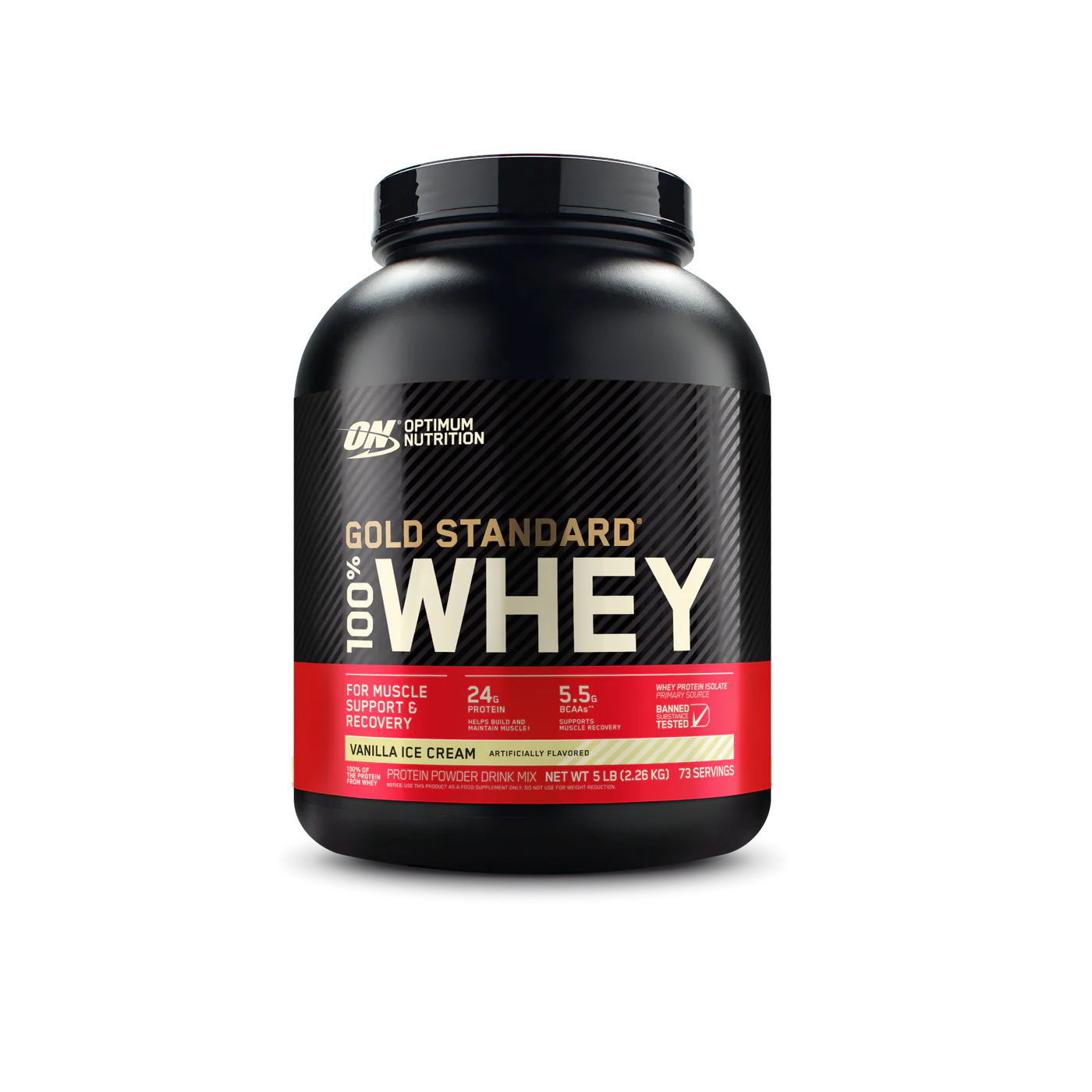 Gold Standard 100% Whey™ Protein Powder- Vanilla Ice Cream ~ 5lbs